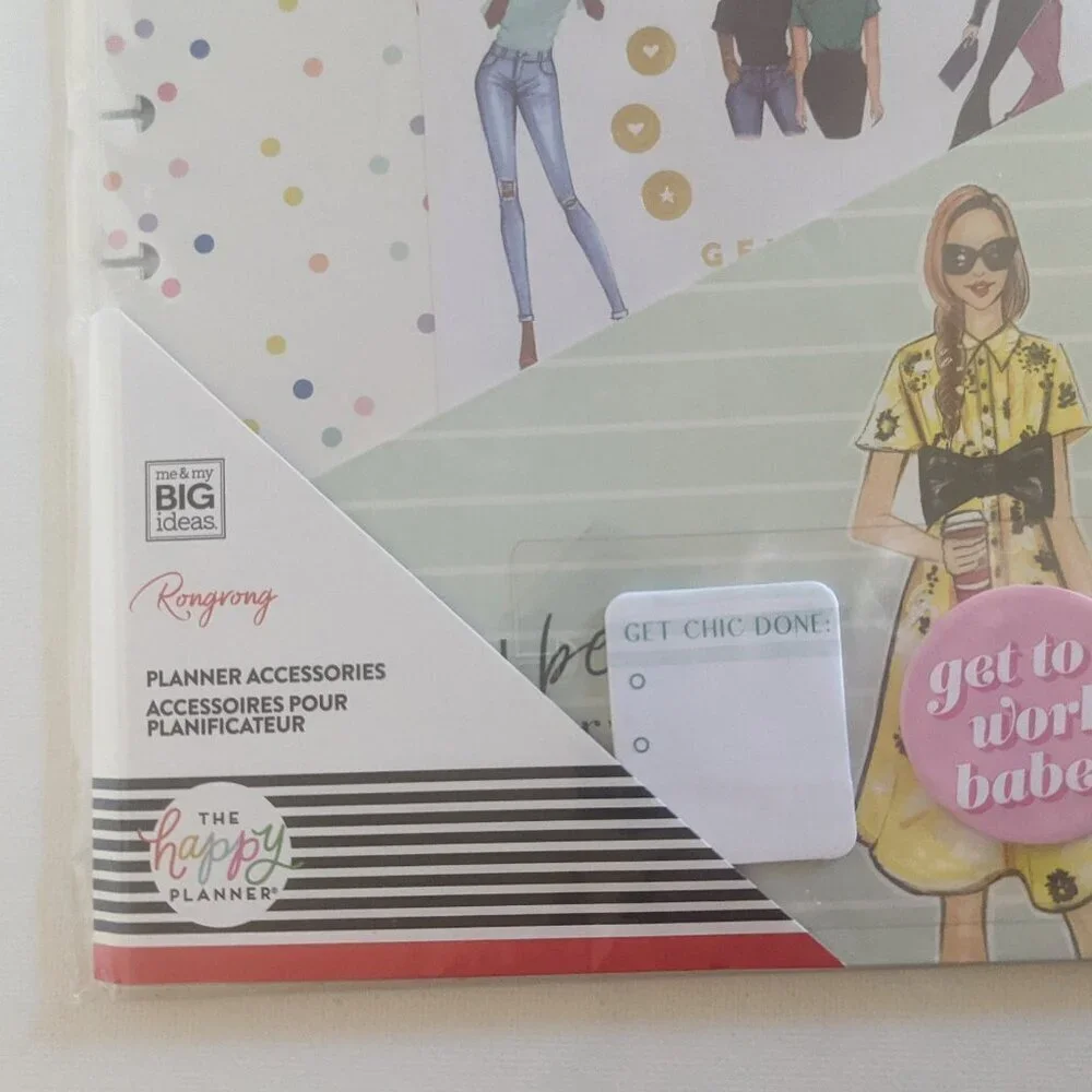 NWT Happy Planner Rong Rong 89 pc Classic Accessories Stickers Bookmark Fashion